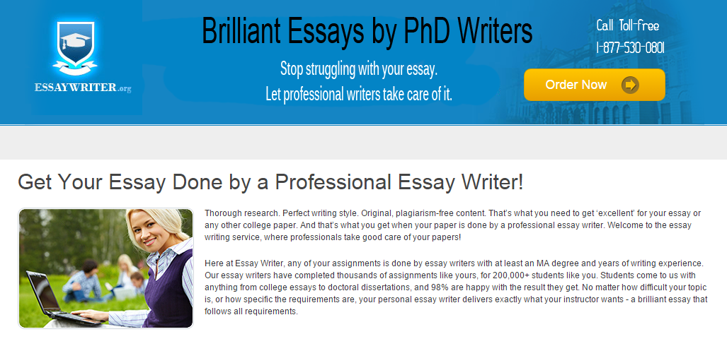 I need help writing an essay from EssayWriter.org